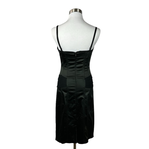 Galliano Vintage Y2K 2000’s Collection Black Spaghetti Strap Bustier Dress - Picture 5 of 9